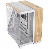 ���� Corsair 6500X Mid-Tower Dual Chamber PC Case - White/Bamboo Wood CC-9011284-WW