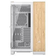 ���� Corsair 6500X Mid-Tower Dual Chamber PC Case - White/Bamboo Wood CC-9011284-WW