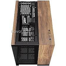 ���� Corsair  2500X Micro ATX Dual Chamber PC Case - Black/Walnut Wood CC-9011286-WW