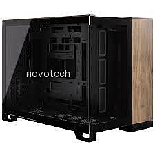 ���� Corsair  2500X Micro ATX Dual Chamber PC Case - Black/Walnut Wood CC-9011286-WW