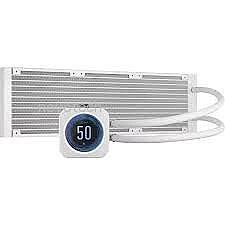 ����� ����� ��� Corsair iCUE H150i ELITE LCD XT Display Liquid CPU Cooler, White CW-9060077-WW