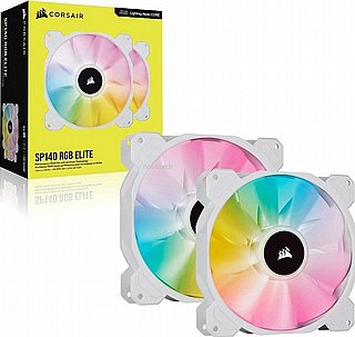 ��� �������� ����� ����� Corsair iCUE SP140 RGB ELITE Performance 140mm White PWM Fan CO-9050139-WW
