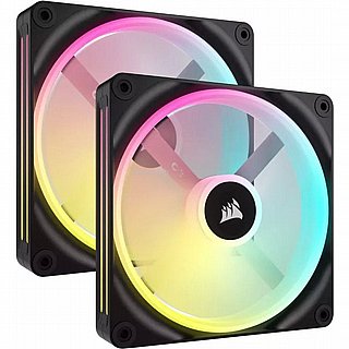 ��� ������� ����� ���� Corsair  iCUE LINK QX140 RGB 140mm PWM PC Fans Starter Kit with iCUE LINK System Hub 840006697961
