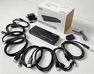 ����� ����� KVM �-4 ������ ����� ����� ��� DISPLAYPORT 4K@60HZ + USB, ���� �����, ���� ��� ���� KVMDP35-4