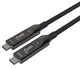 ��� AOC 10Gbps 60W USB3.2 GEN2, ��� USB C ��� - C ���, ���� �����/����� 8k@60hz ����� 10 ��� TopX ���� C31.20AOC-10