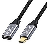 ��� ����� 10Gbps 100W USB 3.2 GEN2, ��� USB C ��� - C ����, ���� �����/����� 4k@60hz ����� 0.5 ��� TopX ��� C31.15M-0.5