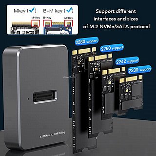 ���� ����� 10Gbps ����� SATA + NVME SSD M.2 ������ USB-C ���� DOCK11