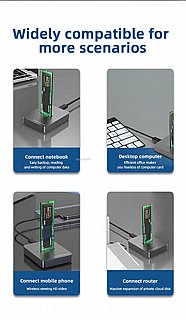 ���� ����� 10Gbps �-2 ������ NVME SSD M.2 ������ USB-C / ����� NVME �� �������� OFFLINE CLONE ���� DOCK13