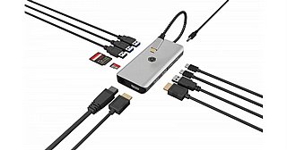 ���� ����� 12 � 1 - ICY BOX USB-C docking station IB-DK4061-CPD