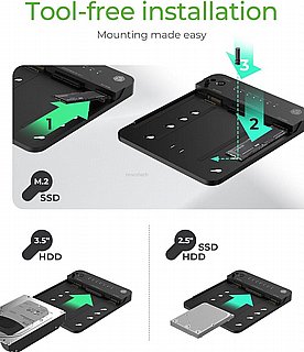 ���� ����� ICY BOX - HDD / SSD docking station - clone function - M.2 NVMe Card / SATA 6Gb/s - USB 3.2  IB-2915MSCL-C31