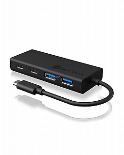 ���� ICY BOX 4 Port Hub IB-HUB1426-CPD - with USB Type-C connection and PD port IB-HUB1426-CPD