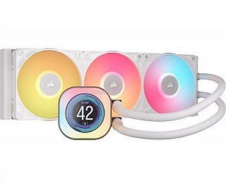 ���� ����� Corsair iCUE TITAN 360 RX LCD White 360mm AIO CW-9061026-WW