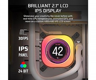 ���� ����� Corsair iCUE TITAN 360 RX LCD White 360mm AIO CW-9061026-WW