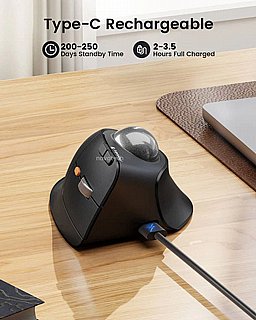 ���� ������ �������� ������ ProtoArc EM05 NL Ergonomic Vertical Wireless Trackball Mouse