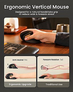 ���� �������� ������� ������ ProtoArc EM11 NL Bluetooth Ergonomic Vertical Mouse