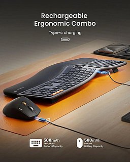 �� ����� ����� �������� ������ ProtoArc EKM01 Plus Ergonomic Keyboard Mouse Combo