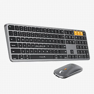 �� ����� ����� ����� �� ProtoArc Backlit Bluetooth Keyboard and Mouse for Mac, Space Gray
