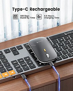 �� ����� ����� ����� �� ProtoArc Backlit Bluetooth Keyboard and Mouse for Mac, Space Gray