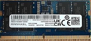 ������ RAMAXEL 16GB DDR5 5600MHZ SO-DIMM RMSB3410HA88IBF-5600NB