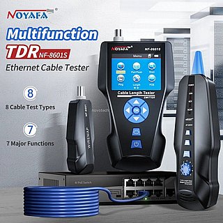 ����� ����� ����� RJ45, ���� �����, TDR, PING TEST, POE ���� RCT8601S