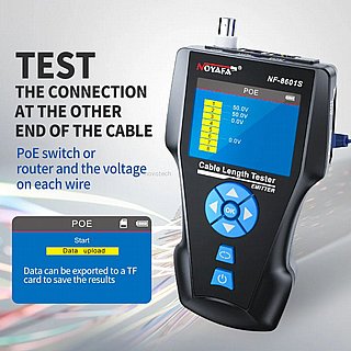 ����� ����� ����� RJ45, ���� �����, TDR, PING TEST, POE ���� RCT8601S