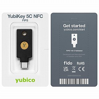 ���� ������ ����� YubiKey 5C NFC FIPS 5060408464236