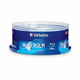 תקליטורים לצריבה בלו ריי Verbatim BDR 25G 16X VRB WHT HUB HC 25 SP , 023942974574 תקליטורים לצריבה בלו ריי Verbatim BDR 25G 16X VRB WHT HUB HC 25 SP , 023942974574