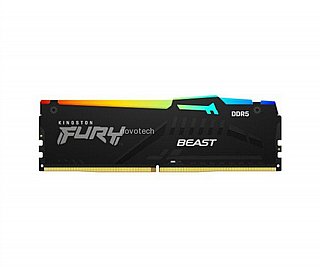 ������ ����� ���� Kingston Fury Beast RGB 16GB 5600MHZ DDR5 C40 XMP KF556C40BBA-16