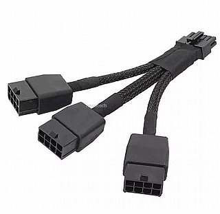���� ���� ���� �� NVIDIA PCIe 12VHPWR 12-pin to 3x PCIe 8-pin Adapter Cable (12CF1-1PW138-30R)