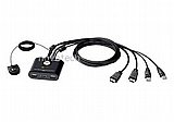 ��� ATEN CS22HF 2-Port USB FHD HDMI Cable KVM 