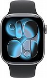 ���� Apple Watch series 11 GPS 42mm Space Grey Aluminium Case with Black Sport Band-S/M , MEQW4ZR/A