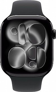 ���� Apple Watch series 11 GPS 46mm Jet Black Aluminium Case with Black Sport Band-M/L, MEUX4ZR/A