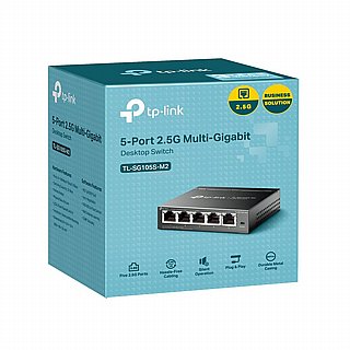 ��� TP LINK TL-SG105S-M2 5-Port 2.5G Multi-Gigabit Desktop Switch 