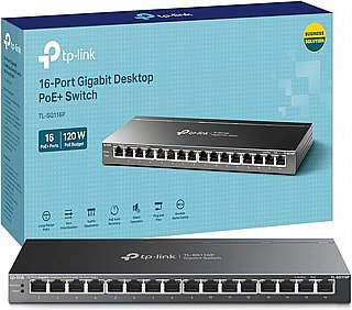 ��� TP LINK TL-SG116P 16-Port Gigabit Desktop Switch with 16-Port PoE 