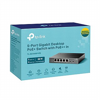 ��� TP LINK TL-SG1005P-PD 5-Port Gigabit Desktop PoE+ Switch with 1-Port PoE++ In and 4-Port PoE+Out 