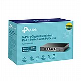 ��� TP LINK TL-SG1005P-PD 5-Port Gigabit Desktop PoE+ Switch with 1-Port PoE++ In and 4-Port PoE+Out 