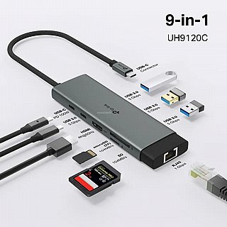 ���� ����� TP-LINK UH9120C USB Type-C 9 in 1 Hub