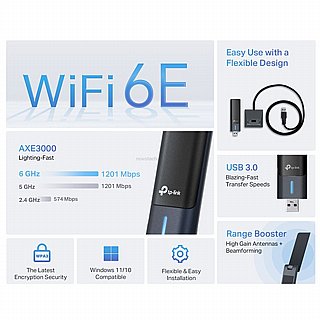����� ��� ������ Tp-link Archer TXE50UH AXE3000 Wi-Fi 6E High Gain Wireless USB Adapter