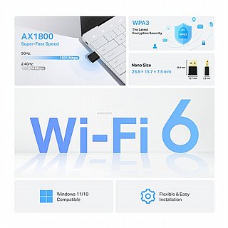 ����� ��� ������ Tp-link Archer TX20U Nano AX1800 Nano Wi-Fi 6 Wireless USB Adapter 