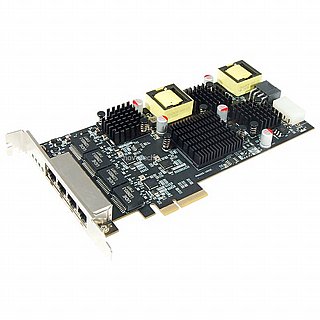 ����� ��� ST LAB N-970 Intel PCIe 4-Port 2.5G 4-Speed Multi-Gigabit PoE Network Adapter