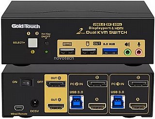 ��� KVM � 2 ����� Gold Touch KVM-DPHD-2-2 
