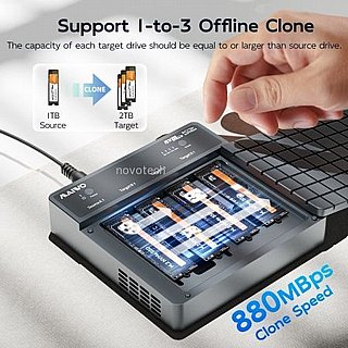 ���� ������ MAIWO 4 Bay M.2 NVMe SSD Enclosure K2024P