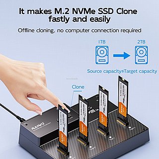 ����� ������  MAIWO 4 Bays Enclosure for NVMe M.2 SSD K3015P4