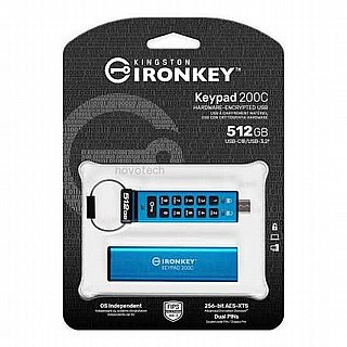 ���� Kingston USB flash drive IronKey Keypad 200C - USB 3.2 Gen 1 - 512 GB IKKP200C/512GB