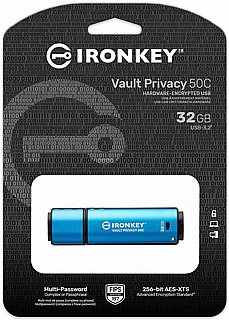 ���� Kingston USB flash drive IronKey Vault Privacy 50C - USB 3.2 Gen 1 - 32 GB IKVP50C/32GB