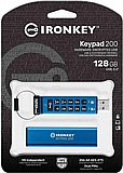 ���� Kingston USB flash drive IronKey Keypad 200 - USB 3.2 Gen 1 - 128GB IKKP200/128GB
