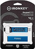���� Kingston USB flash drive IronKey Keypad 200 - USB 3.1 Gen 1 - 16GB IKKP200/16GB