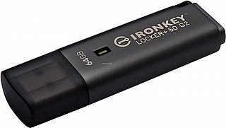 ���� Kingston USB flash drive IronKey Locker Plus 50 G2 - USB 3.2 Gen 1 - 64GB IKLP50G2/64GB