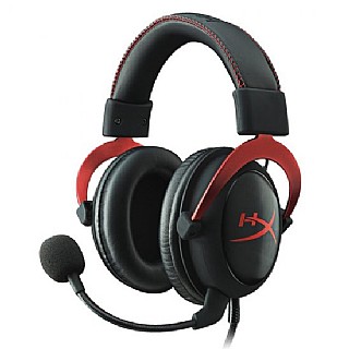 אוזניות גיימרים KINGSTON HyperX Cloud II - צבע אדום/שחור