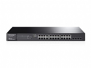 ��� (JetStream 24-Port Gigabit Smart PoE+ Switch with 4 SFP Slots T1600G-28PS (TL-SG2424P